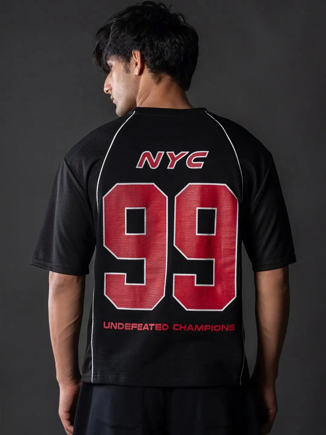 Men’s Black Graphic Versity T- Shirt
