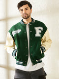Fugazee Men’s Green Varsity Jacket – Premium Letterman Edition
