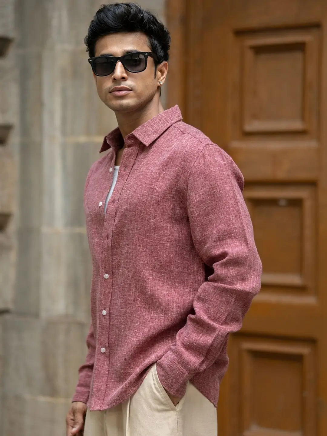 Onion Structured Linen Blend Shirt