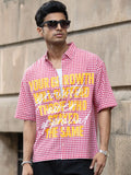 Red Boxy Shirt for Men