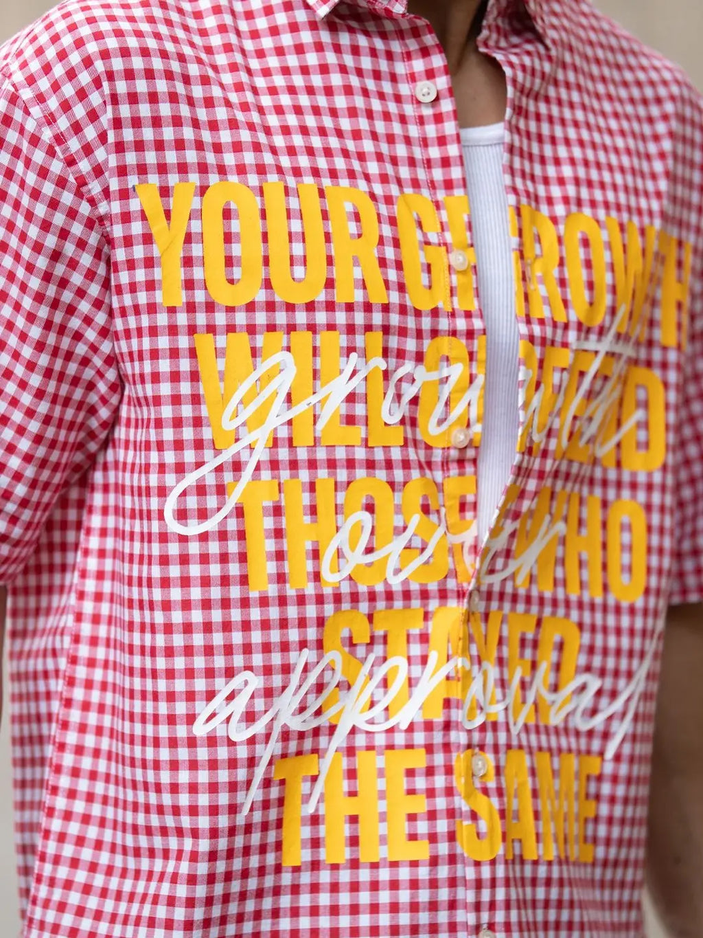 Red Boxy Shirt for Men