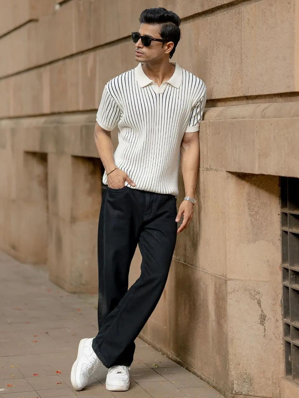 Off white structured stripe T-Shirt