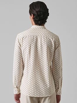 Geometric embroidery shirt