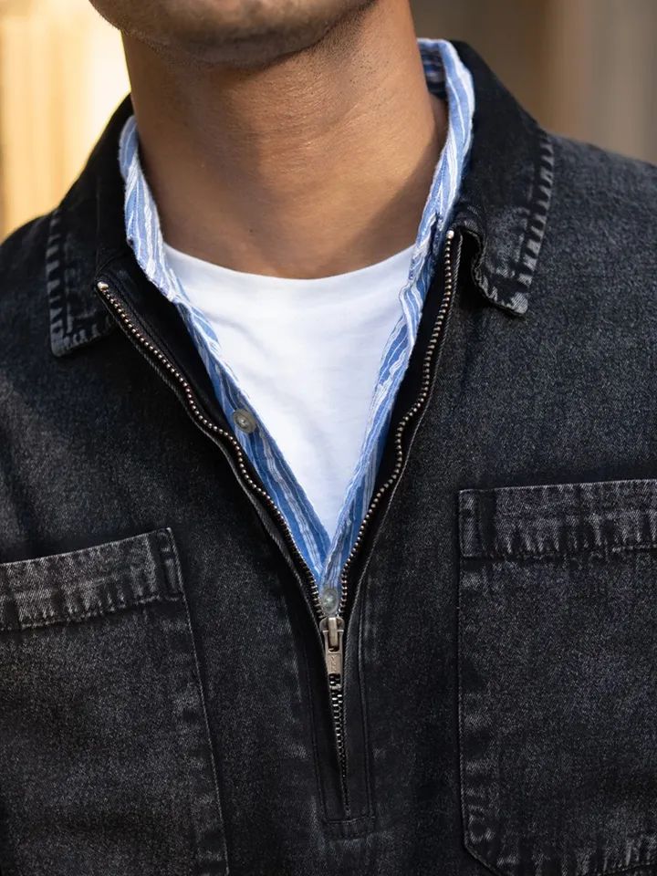 Black Denim shirt