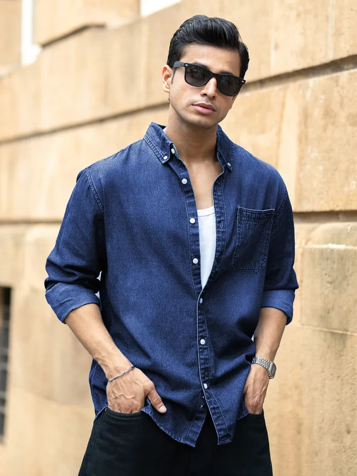 Dark Blue Denim shirt