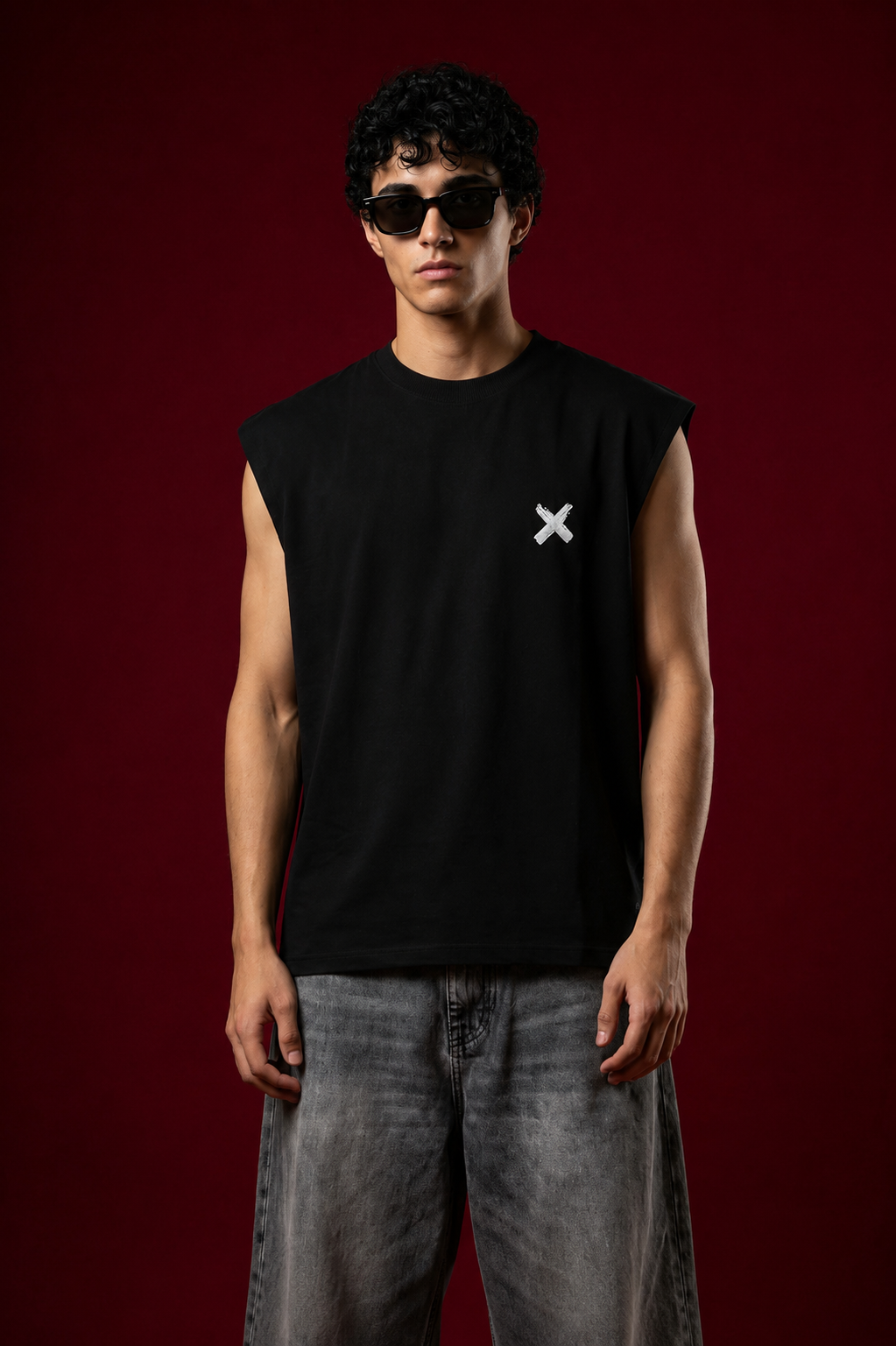 UNCUT’S Oversized Arm- cut T-shirt