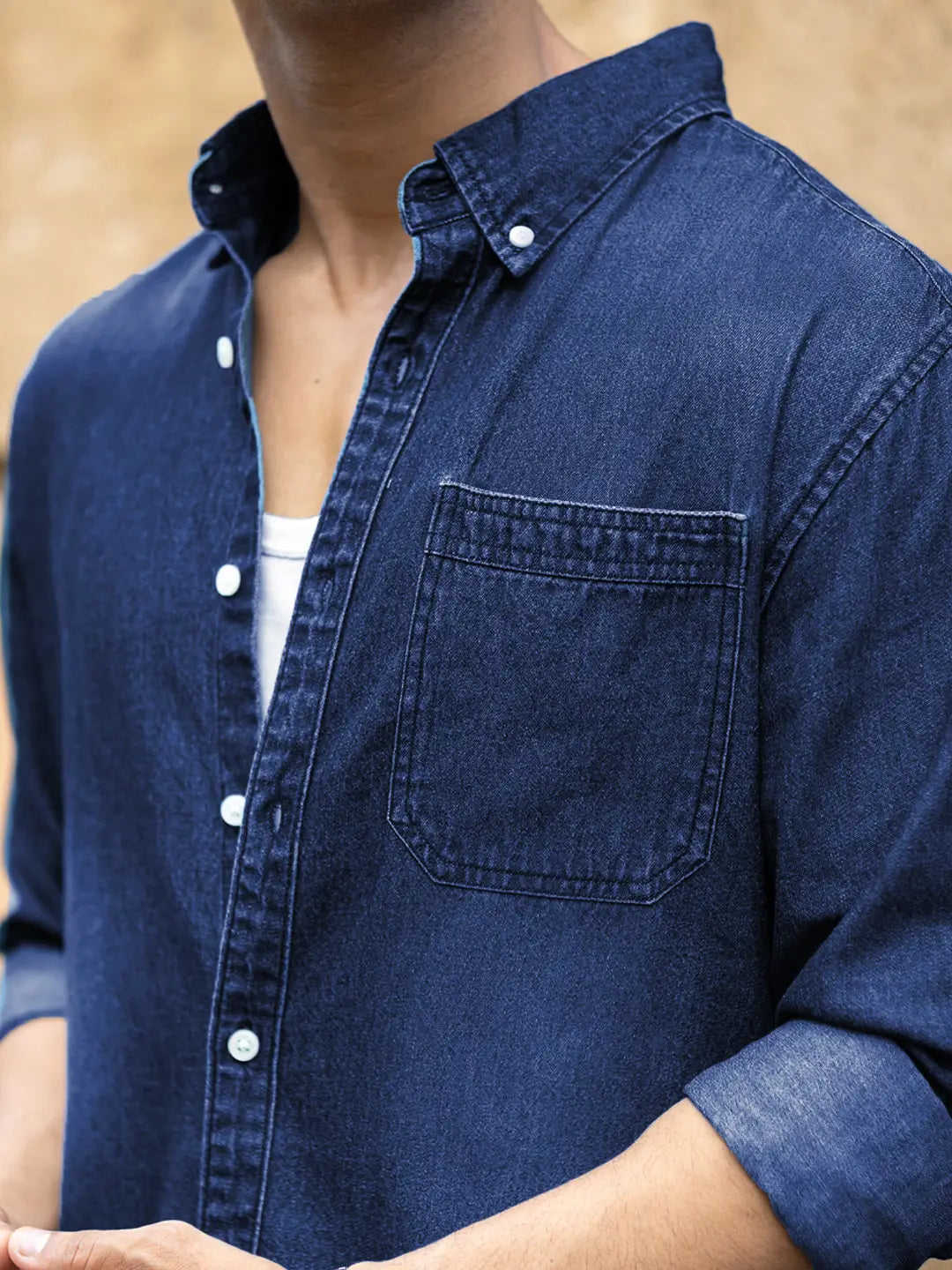 Dark Blue Denim shirt
