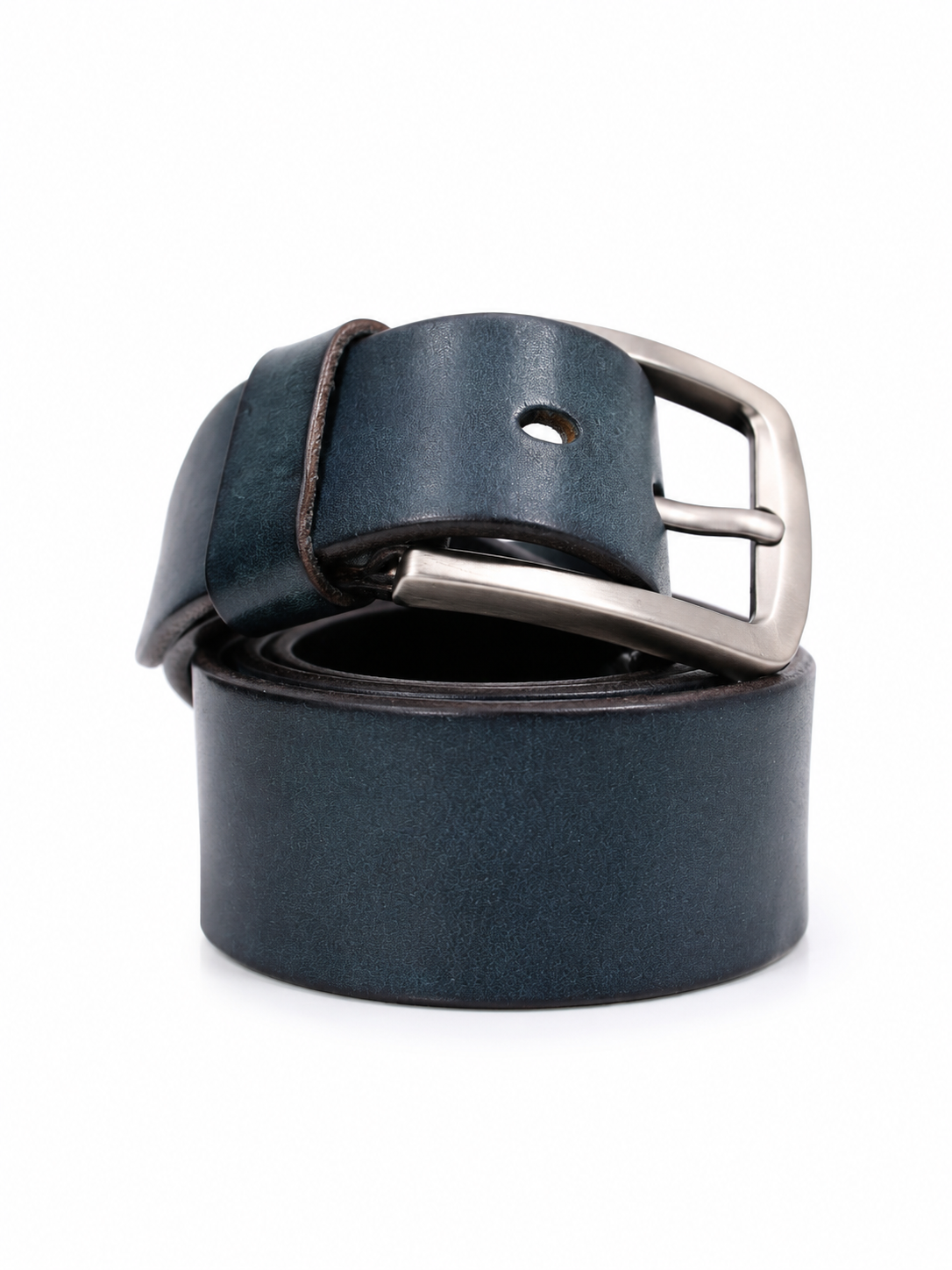 Midnight Navy Leather Belt