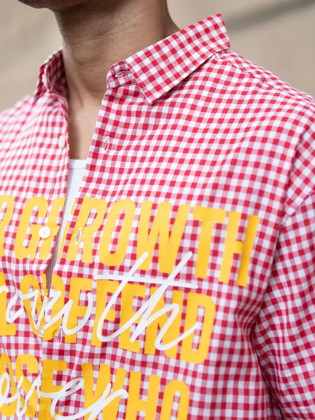 Red Boxy Shirt for Men