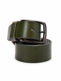 Olive Edge Leather Belt