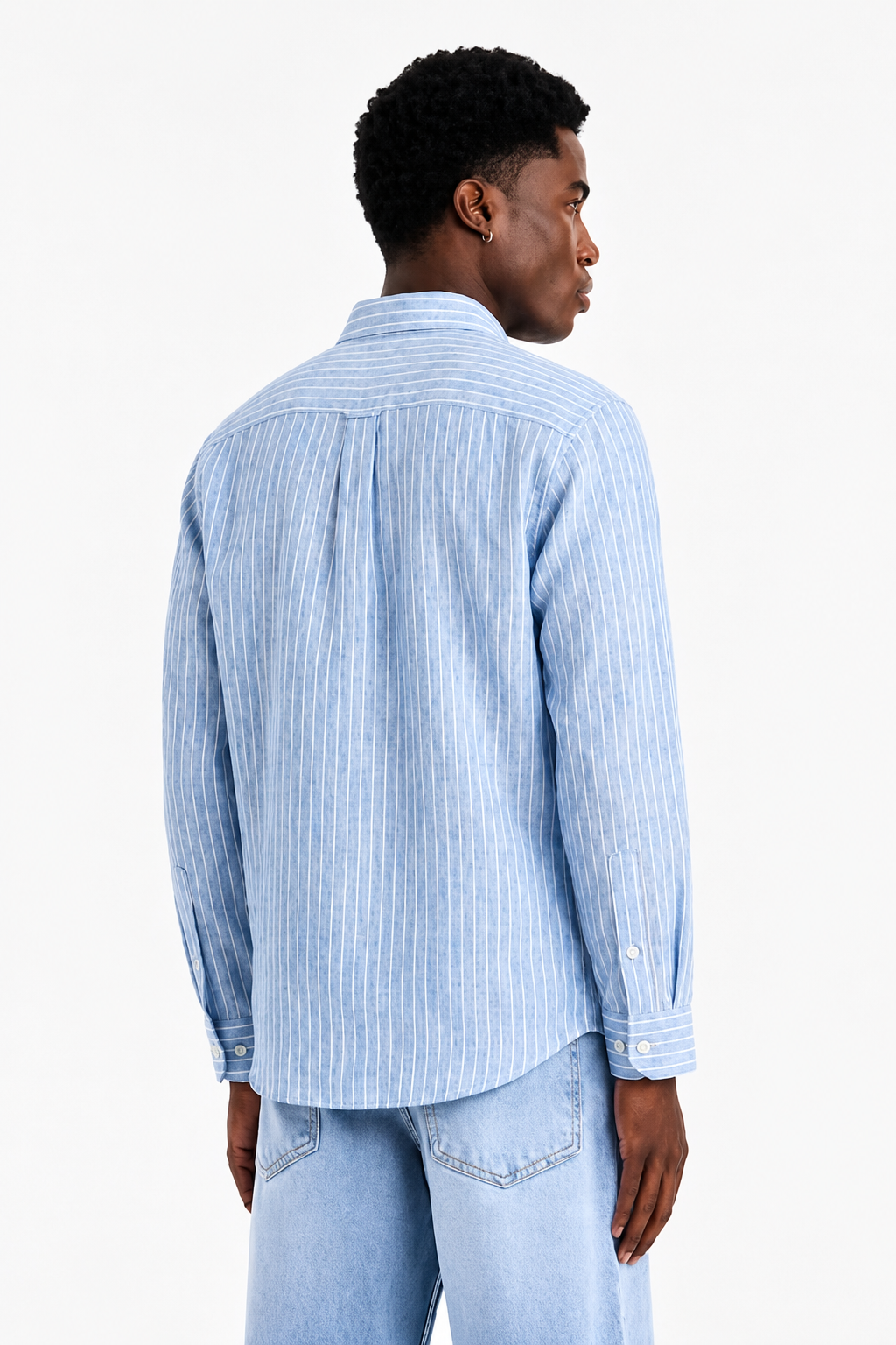 UNCUTS Men’s Premium Blue Stripe Shirt