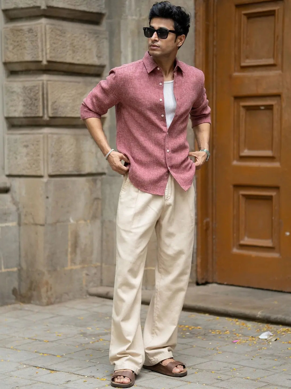 Onion Structured Linen Blend Shirt