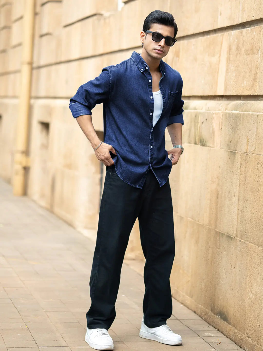 Dark Blue Denim shirt