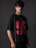 Men’s Black Graphic Versity T- Shirt