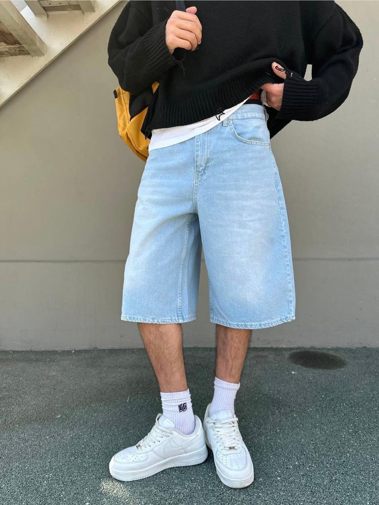 Men’s Ice Blue Denim Jorts