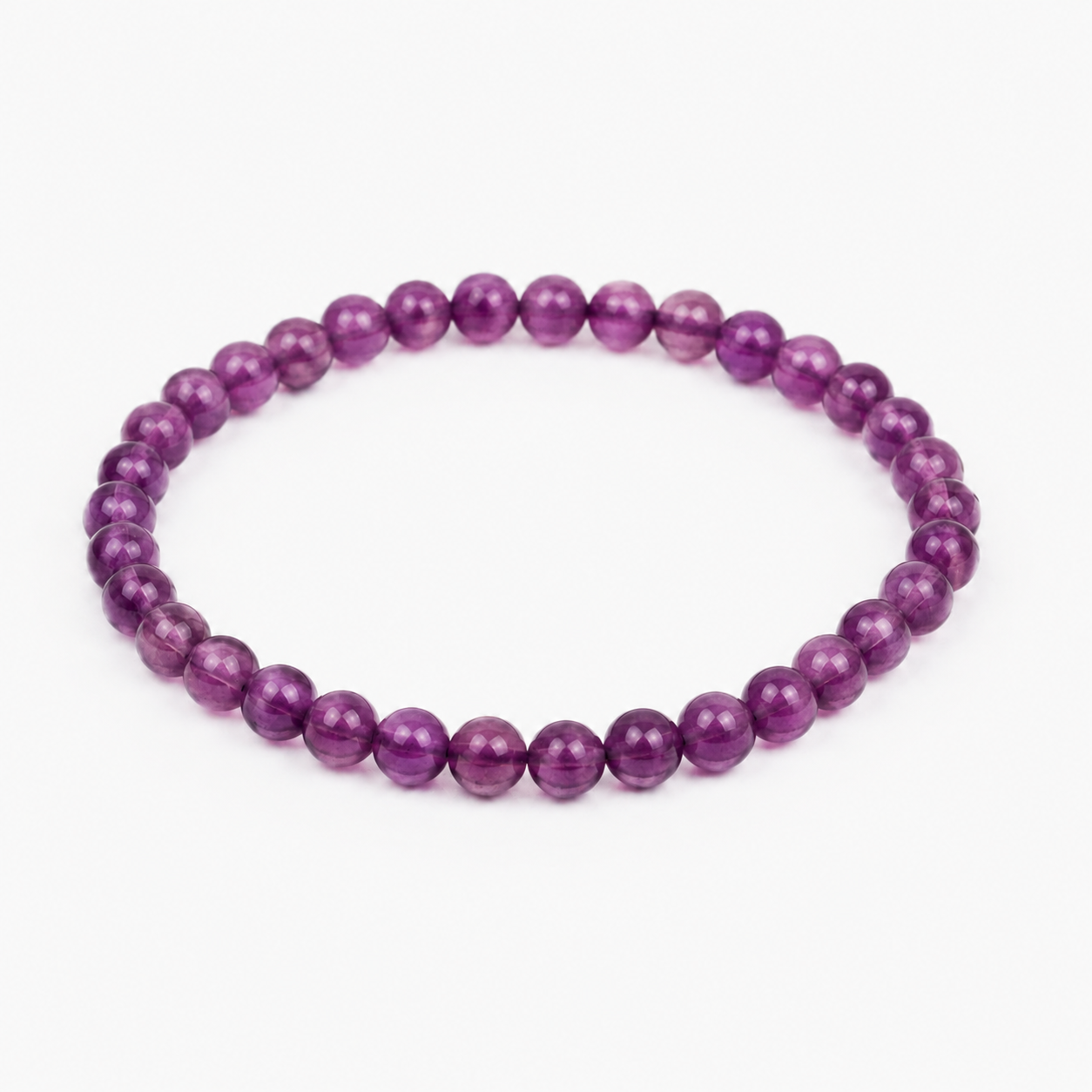Royal Amethyst Bead Bracelet