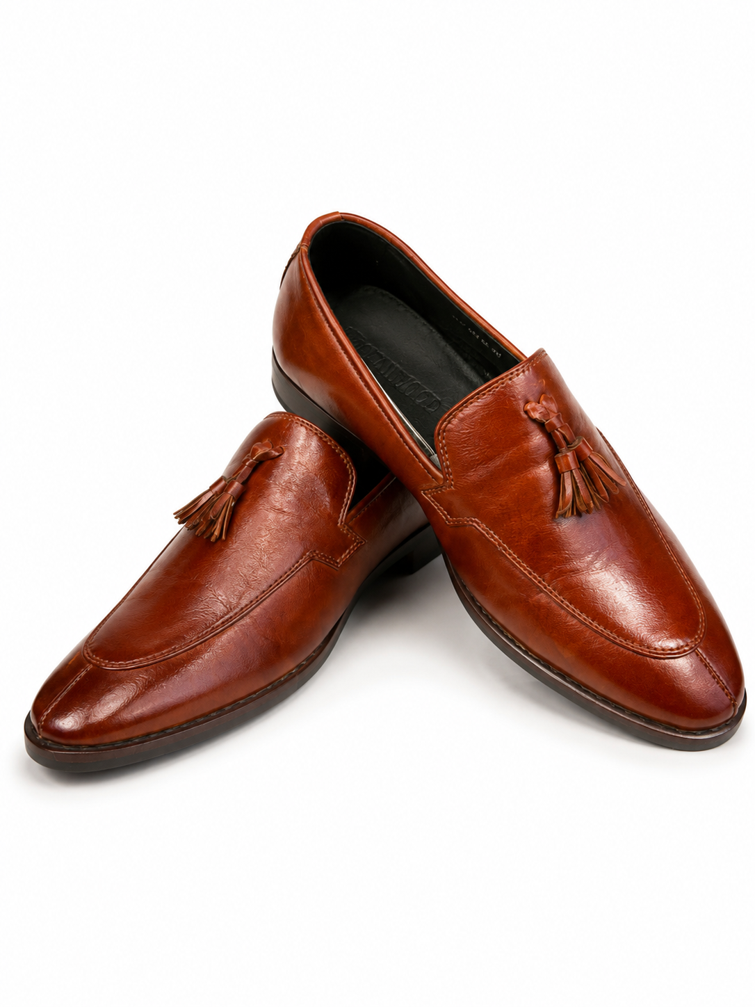 Premium Tassel Loafers – Cognac Brown