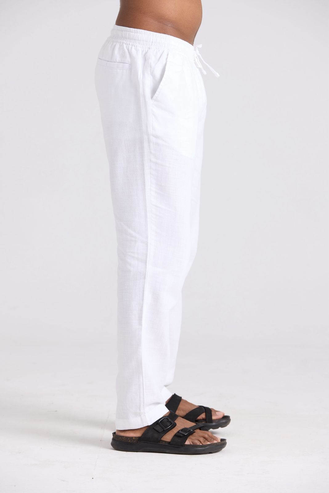 UNCUTS Premium Linen Pant - White