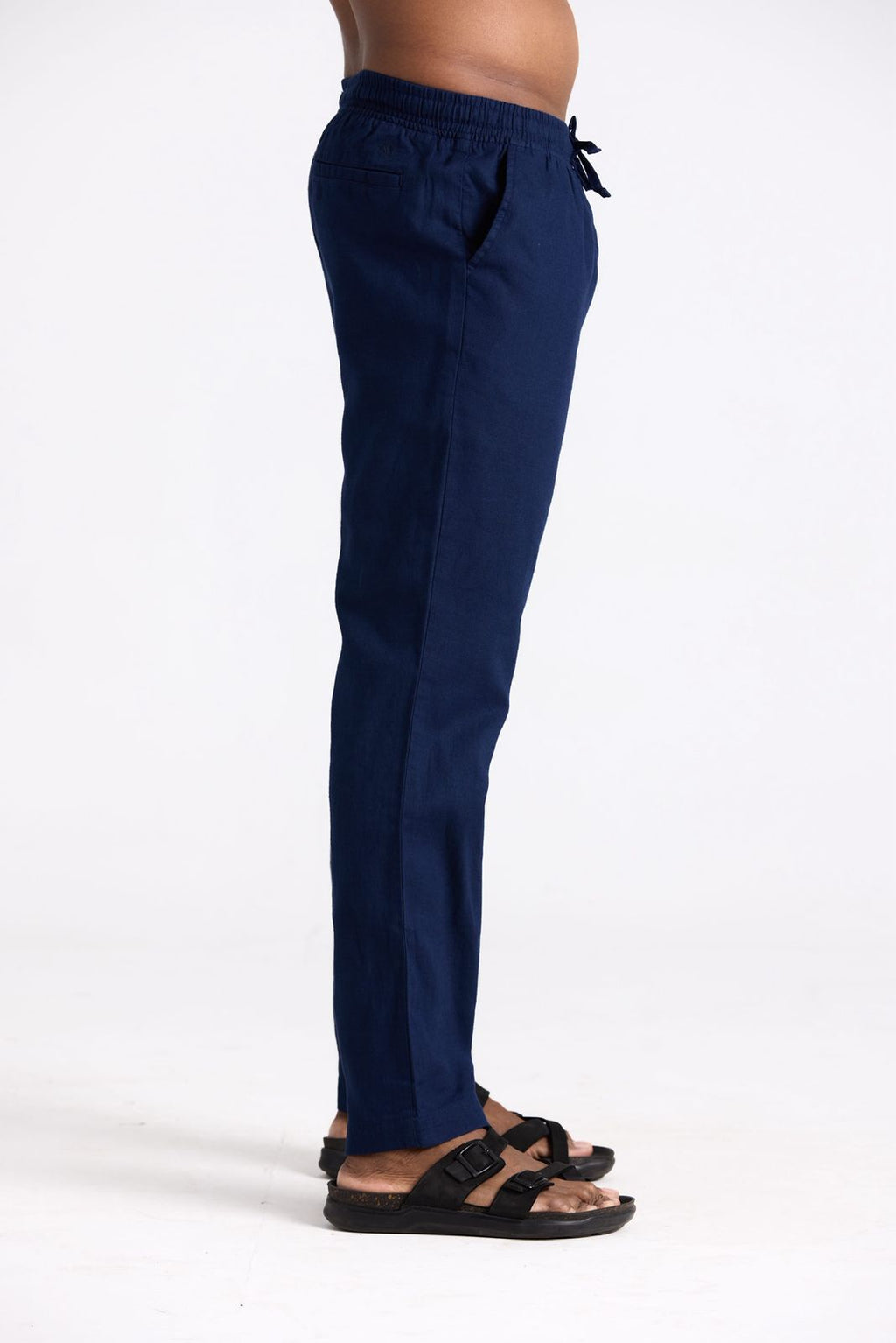 UNCUTS Premium Linen Pant - Midnight Blue