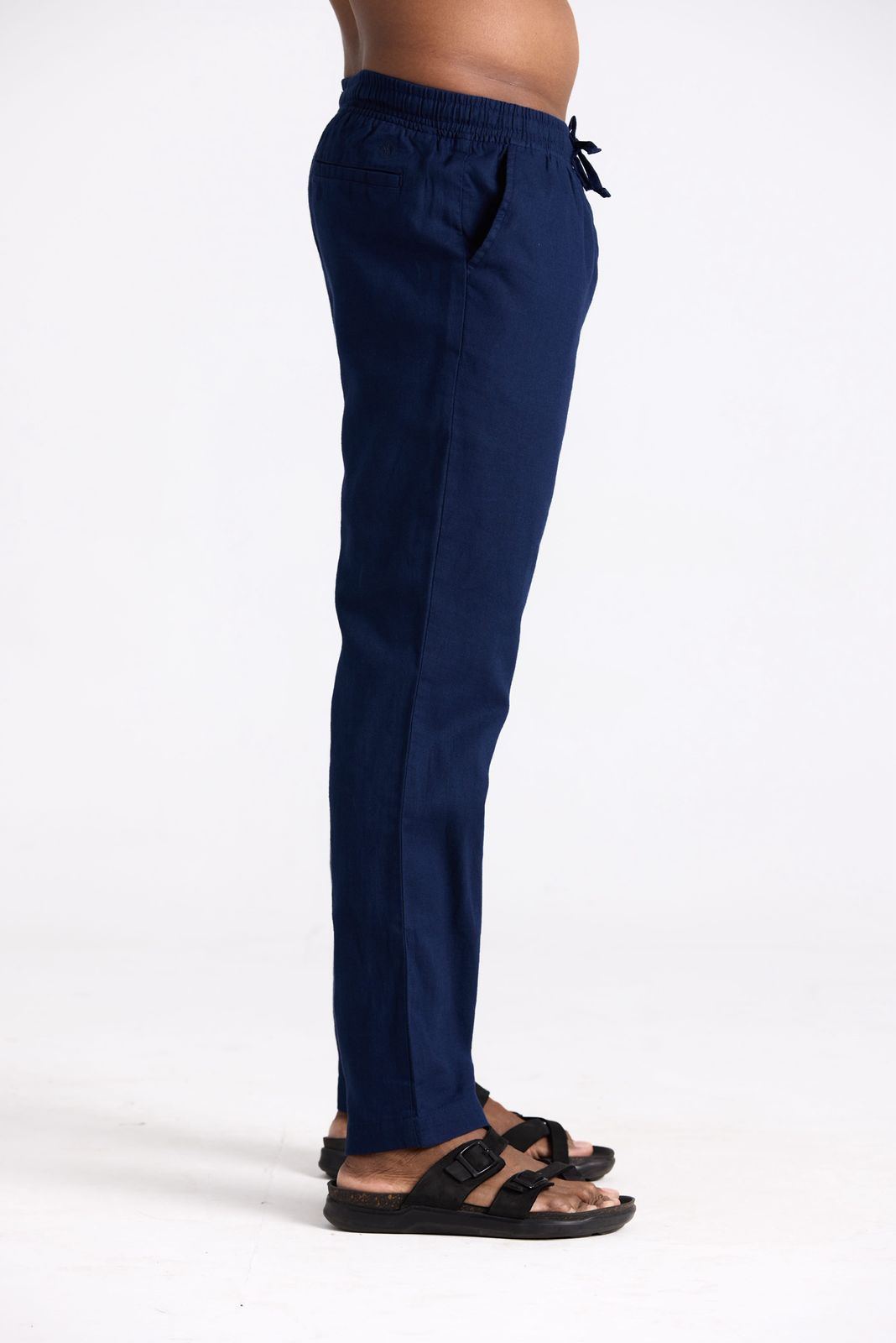 UNCUTS Premium Linen Pant - Midnight Blue