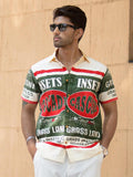Street Style Printed Shirt - Olive Green