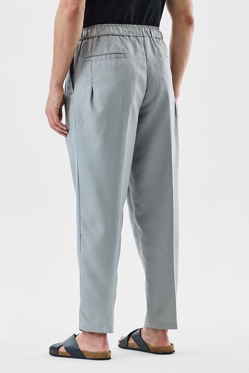 Regular Fit Drawstring Pant - Grey