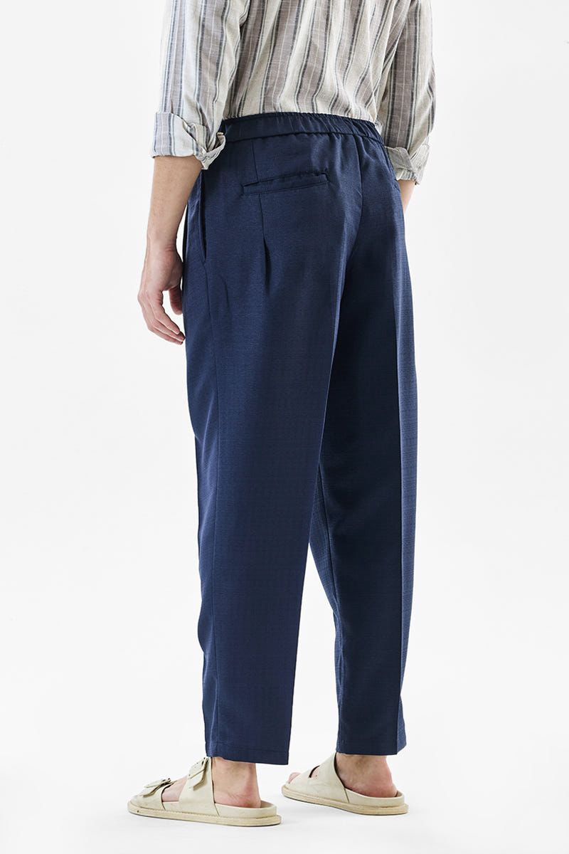 Regular Fit Drawstring Pant-Blue